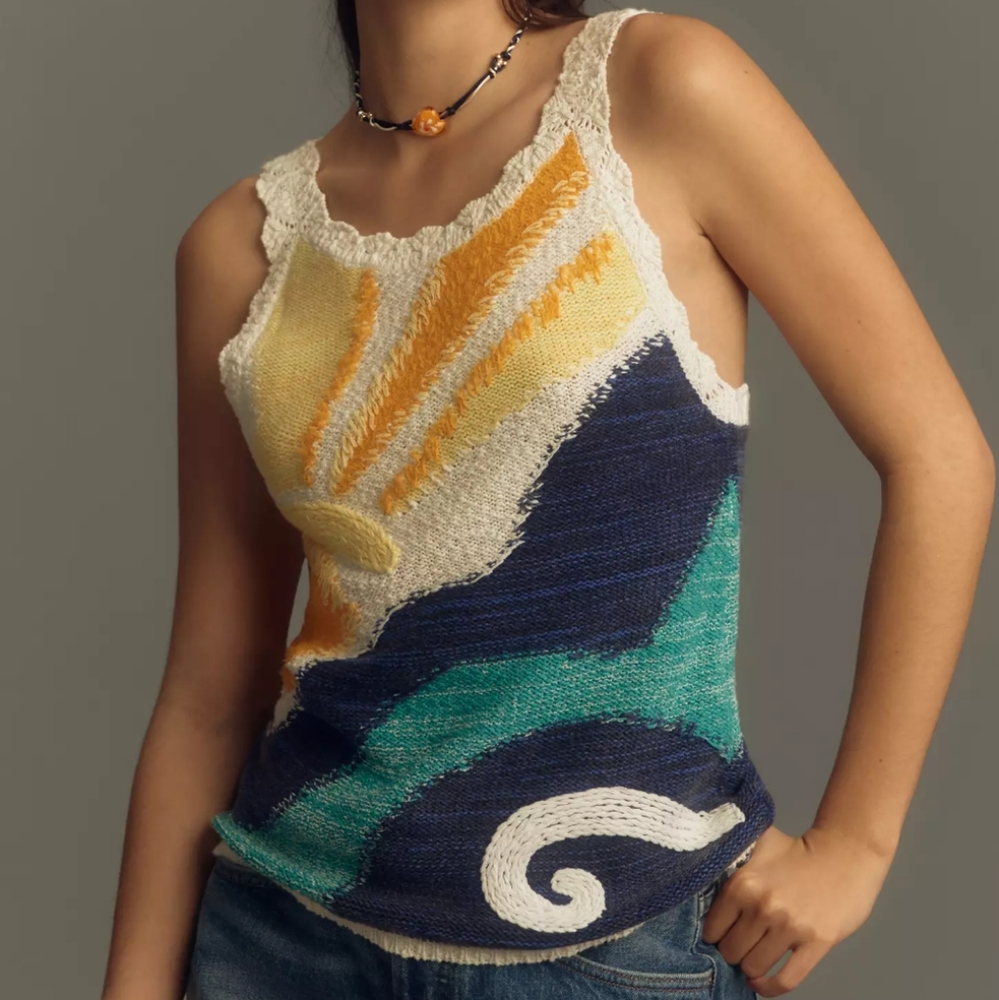 Pilcro sunshine sweater tank